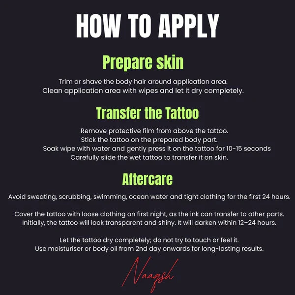 OVAL PATTERN - TEMP TATTOO