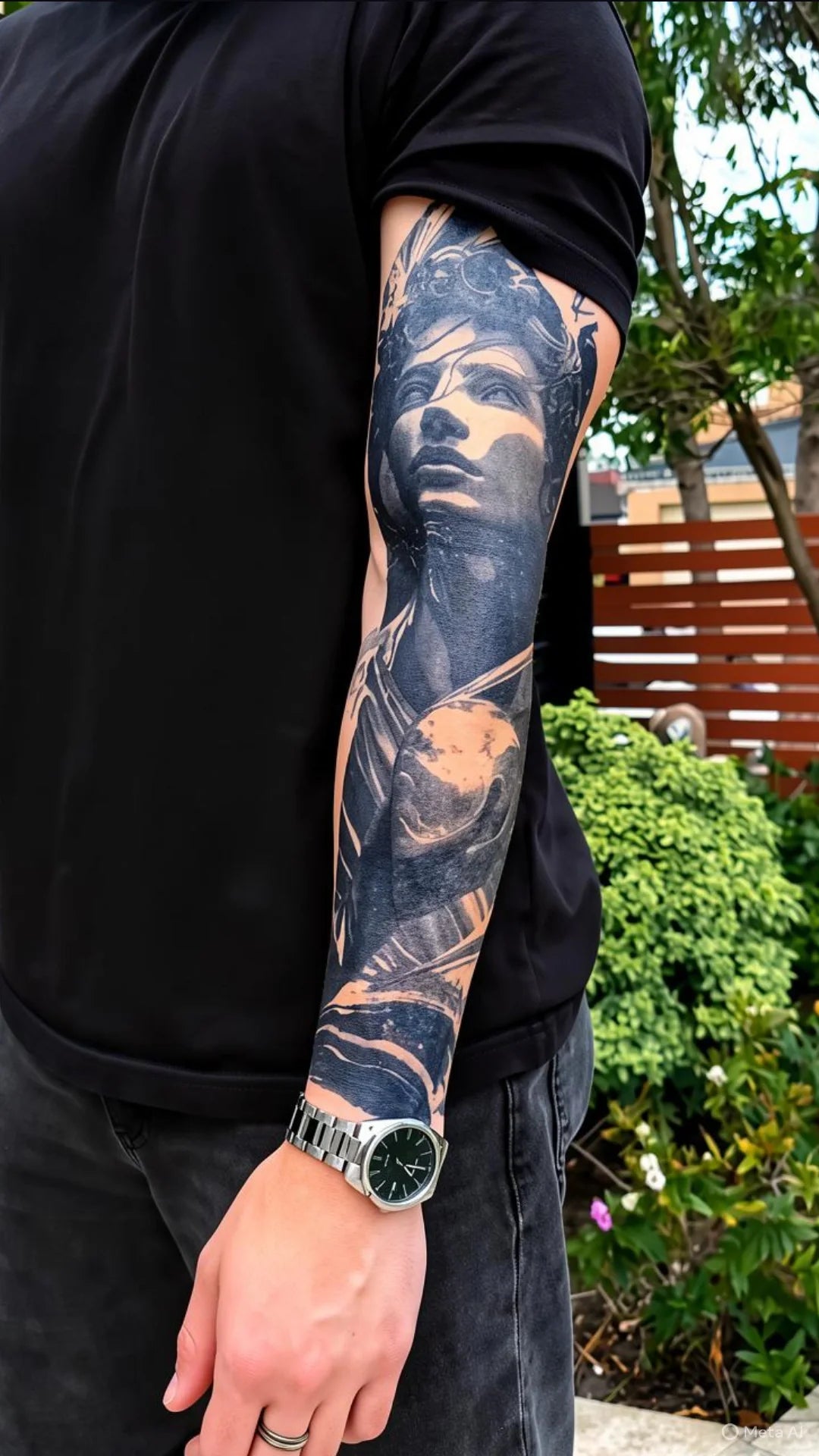 Eternal Orbit Sleeve Temp Tattoo