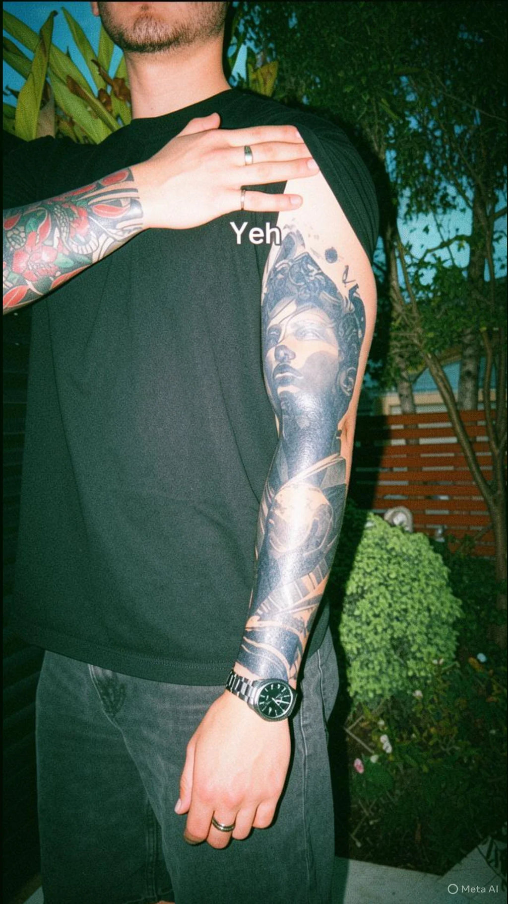 Eternal Orbit Sleeve Temp Tattoo