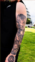 Japanese Dragon Sleeve Temp Tattoo