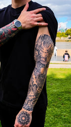 Japanese Dragon Sleeve Temp Tattoo