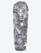 Japanese Dragon Sleeve Temp Tattoo